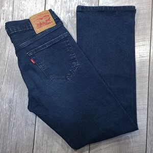 Levi 527 Slim Bootcut Jeans Mens 30x30 Dark Wash Indigo Denim Pants